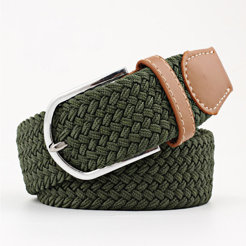 Elastic Braided Green Belts
