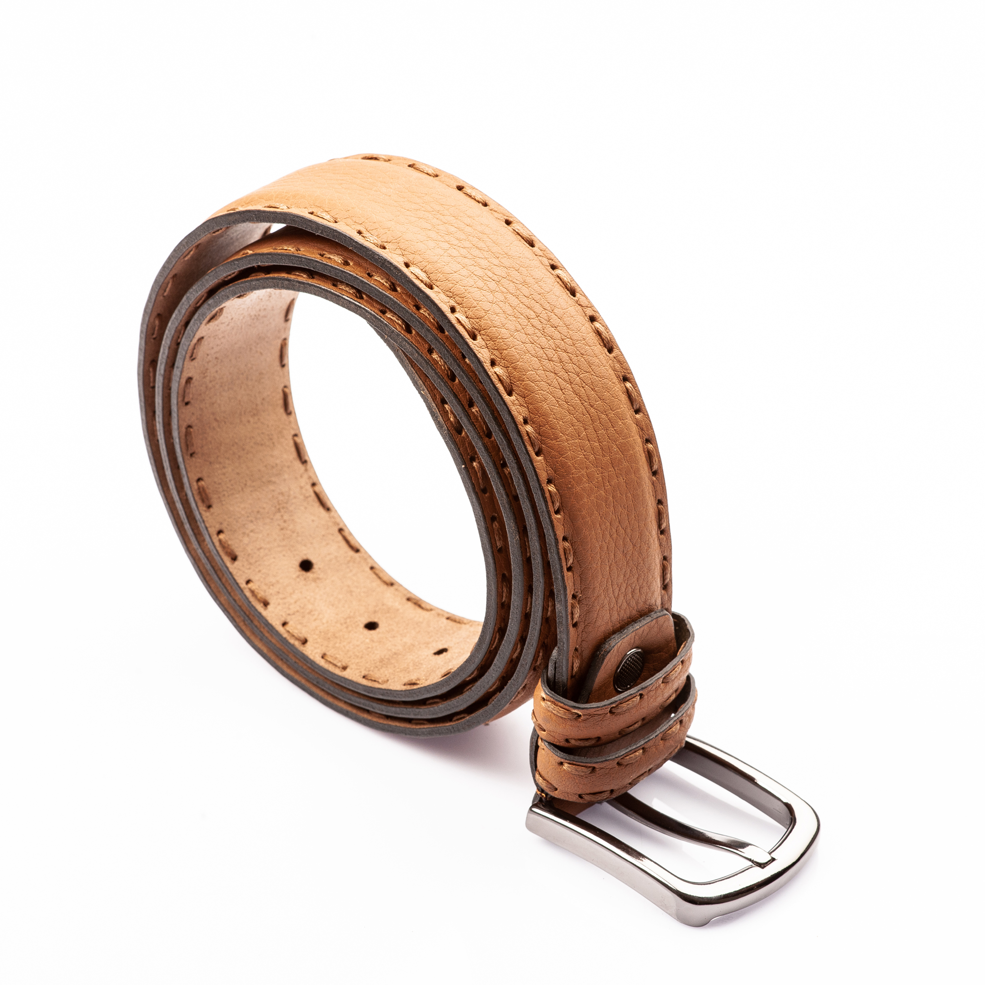 Taba Double Stitch Handmade Leather Belt
