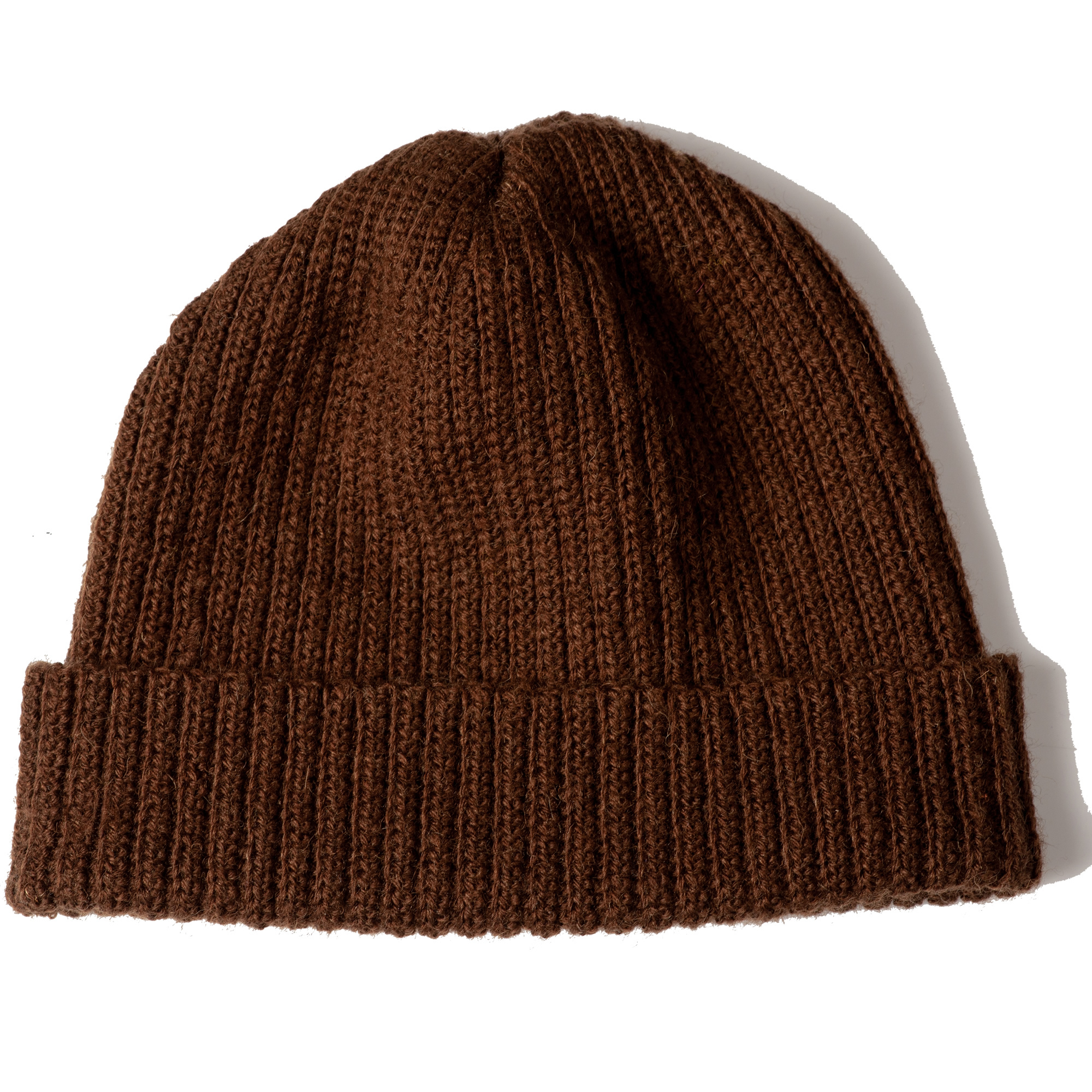 Brown Hand Knitted Soft Merino Wool Hat