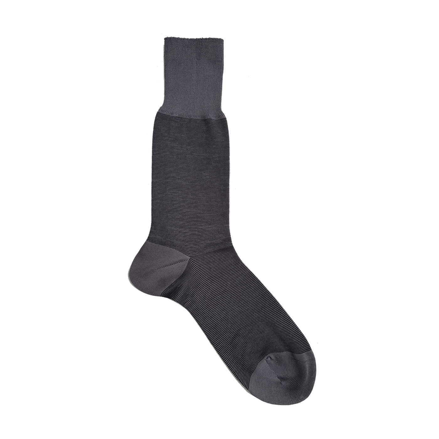Viccel Gray Black Striped Mid Calf Socks